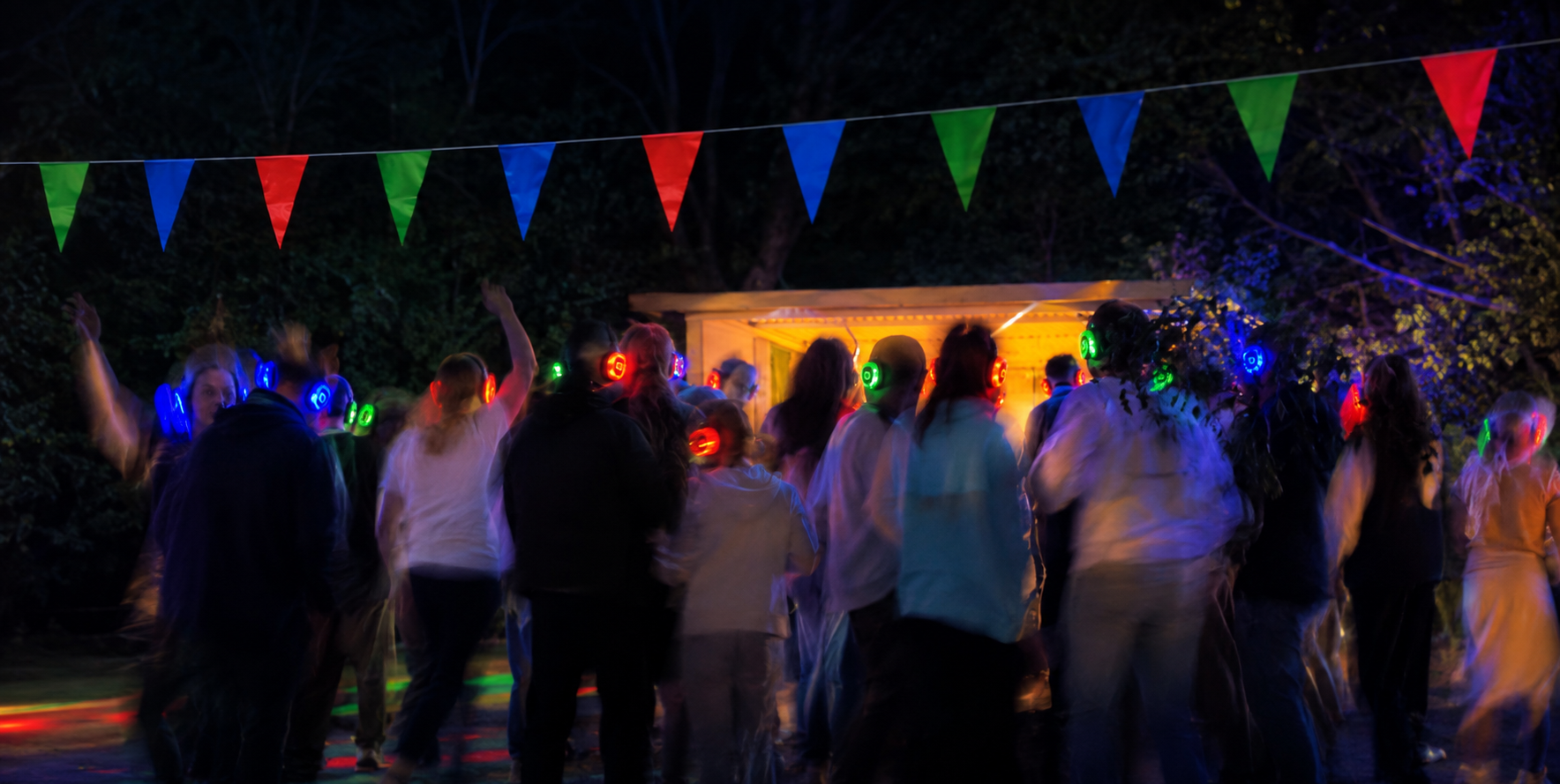Tyst disko på event i Norrland